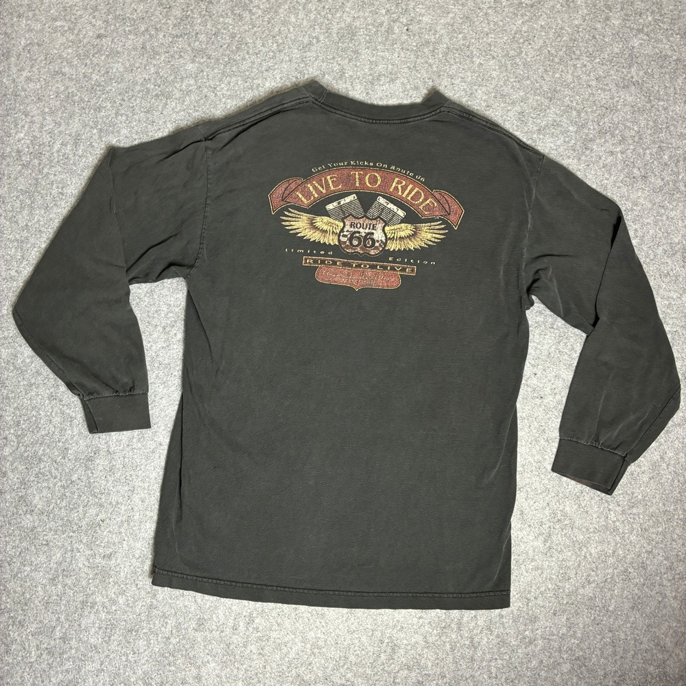 Vintage Alstyle Apparel Men's Sz Medium Route 66 Grand Canyon Railway Longsleeve